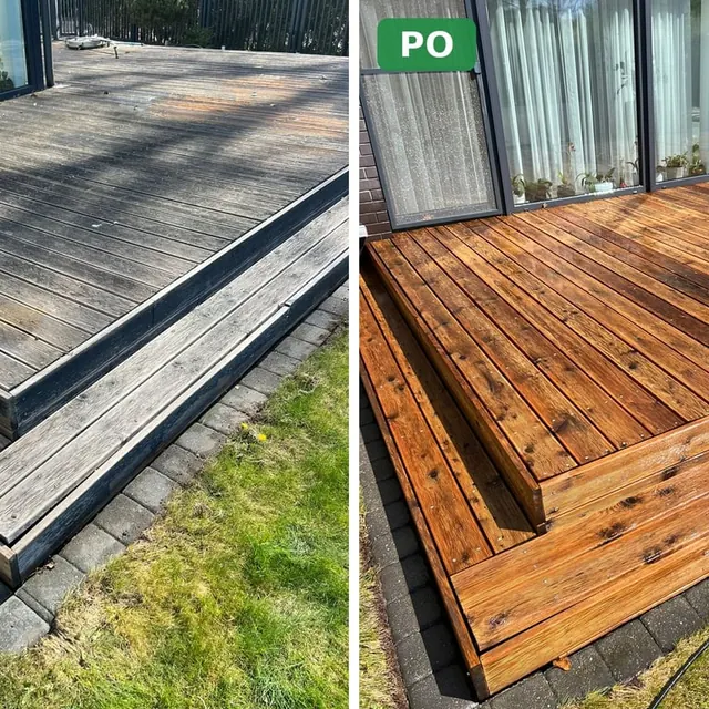 Terasa prieš ir po plovimo